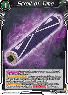 Scroll of Time, Impact Beyond Dimensions · BT31-113