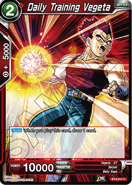 Daily Training Vegeta, Colossal Warfare · BT4-011
