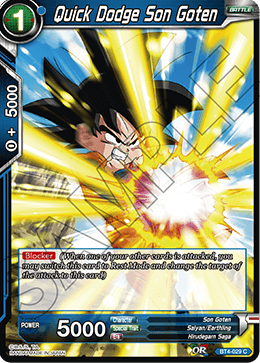 Quick Dodge Son Goten, Colossal Warfare · BT4-029