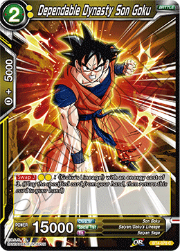 Dependable Dynasty Son Goku, Expansion Deck Box Set 08: Magnificent Collection - Forsaken Warrior · BT4-078