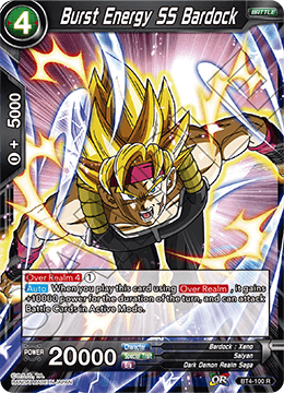 Burst Energy SS Bardock, Colossal Warfare · BT4-100