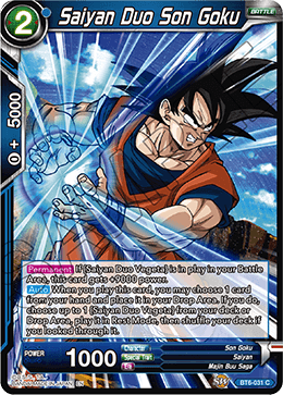 Saiyan Duo Son Goku, Destroyer Kings Pre-Release Cards · BT6-031