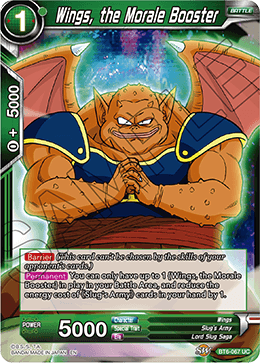 Wings, the Morale Booster, Destroyer Kings · BT6-067