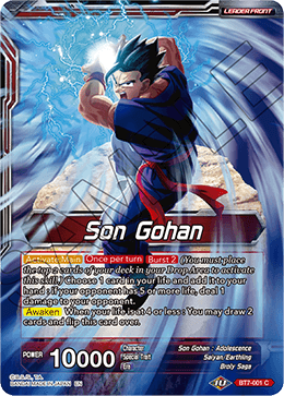 Son Gohan // Son Gohan & Son Goten, Brotherly Bonds, Assault of the Saiyans · BT7-001