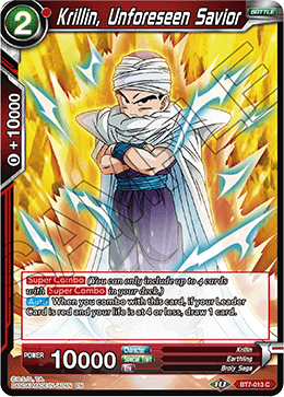Krillin, Unforeseen Savior, Assault of the Saiyans Pre-Release Cards · BT7-013