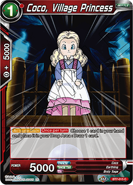 Coco, Village Princess, Assault of the Saiyans Pre-Release Cards · BT7-015