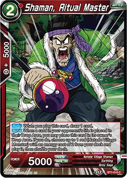 Shaman, Ritual Master, Assault of the Saiyans Pre-Release Cards · BT7-019