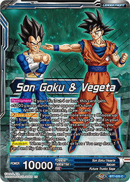 Son Goku & Vegeta // SSB Vegito, Energy Eruption, Assault of the Saiyans Pre-Release Cards · BT7-025