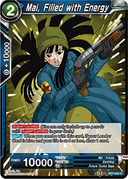 Mai, Filled with Energy, Assault of the Saiyans Pre-Release Cards · BT7-034
