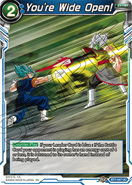 You're Wide Open!, Assault of the Saiyans Pre-Release Cards · BT7-047