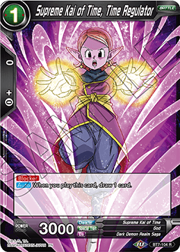 Supreme Kai of Time, Time Regulator, Assault of the Saiyans Pre-Release Cards · BT7-104