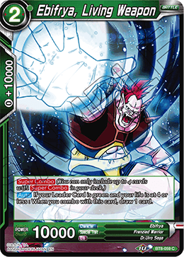 Ebifrya, Living Weapon, Malicious Machinations Pre-Release Cards · BT8-059