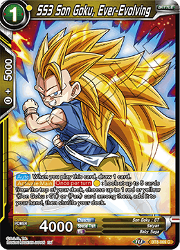 SS3 Son Goku, Ever-Evolving, Malicious Machinations Pre-Release Cards · BT8-069