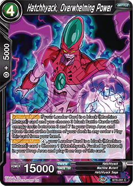 Hatchhyack, Overwhelming Power, Malicious Machinations Pre-Release Cards · BT8-091