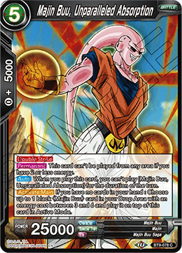 Majin Buu, Unparalleled Absorption, Universal Onslaught Pre-Release Cards · BT9-078