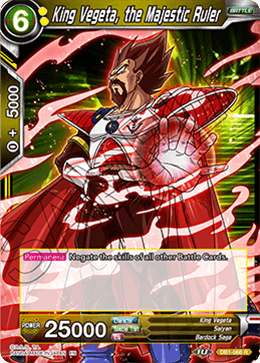 King Vegeta, the Majestic Ruler, Draft Box 04 - Dragon Brawl · DB1-066