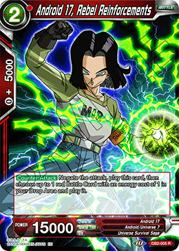 Android 17, Rebel Reinforcements, Draft Box 05 - Divine Multiverse · DB2-005
