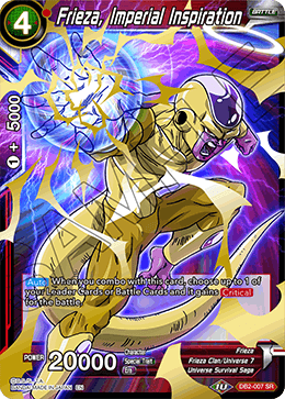 Frieza, Imperial Inspiration, Draft Box 05 - Divine Multiverse · DB2-007