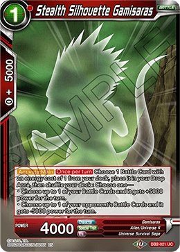Stealth Silhouette Gamisaras, Draft Box 05 - Divine Multiverse · DB2-021