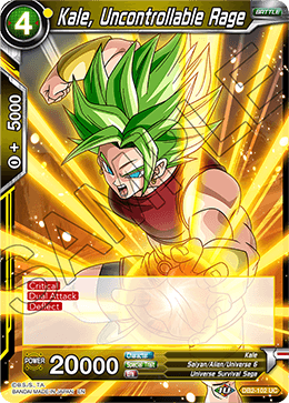 Kale, Uncontrollable Rage, Draft Box 05 - Divine Multiverse · DB2-102