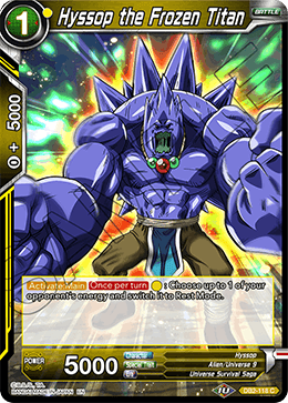 Hyssop the Frozen Titan, Draft Box 05 - Divine Multiverse · DB2-118