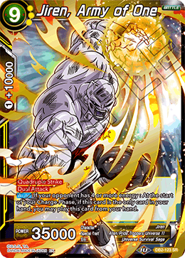 Jiren, Army of One, Draft Box 05 - Divine Multiverse · DB2-123