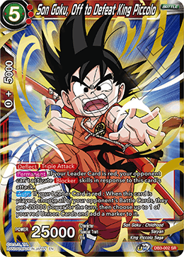 Son Goku, Off to Defeat King Piccolo, Draft Box 06 - Giant Force · DB3-002