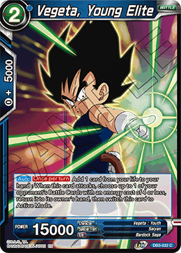 Vegeta, Young Elite, Draft Box 06 - Giant Force · DB3-032