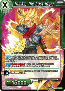 Trunks, the Last Hope, Draft Box 06 - Giant Force · DB3-051