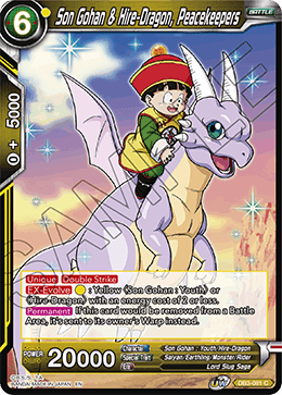 Son Gohan & Hire-Dragon, Peacekeepers, Draft Box 06 - Giant Force · DB3-081