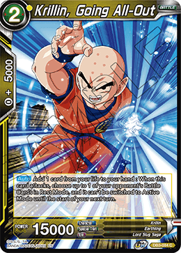 Krillin, Going All-Out, Draft Box 06 - Giant Force · DB3-084