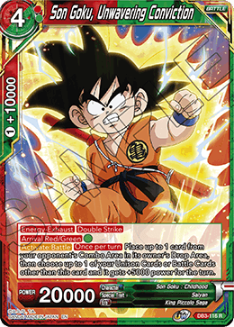 Son Goku, Unwavering Conviction, Theme Selection: History of Son Goku · DB3-116