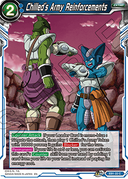 Chilled's Army Reinforcements, Battle Evolution Booster · EB1-22