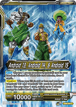 Android 13, Android 14, & Android 15 // Android 13, the Unstoppable, Battle Evolution Booster · EB1-38