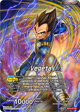 Vegeta // Vegeta, Candidate of Destruction, Expansion Deck Box Set 11: Universe 7 Unison · EX11-01