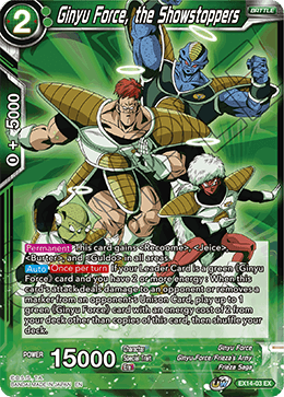 Ginyu Force, the Showstoppers, Expansion Deck Box Set 14: Battle Advanced · EX14-03