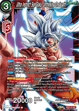 Ultra Instinct Son Goku, Unthinking Onslaught, 5th Anniversary Set · EX21-21
