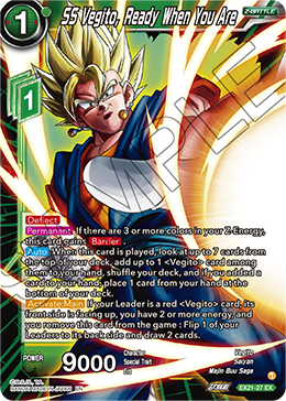 SS Vegito, Ready When You Are, 5th Anniversary Set · EX21-27