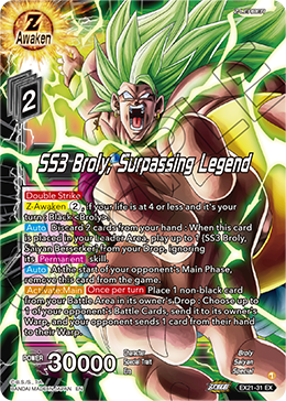 SS3 Broly, Surpassing Legend, 5th Anniversary Set · EX21-31