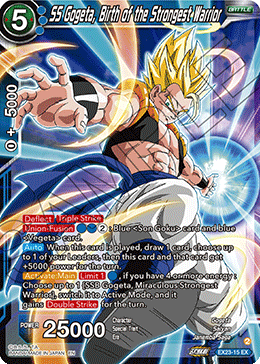 SS Gogeta, Birth of the Strongest Warrior, Expansion Deck Box Set 23: Premium Anniversary Box 2023 · EX23-15