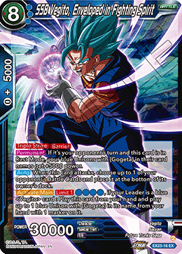 SSB Vegito, Enveloped in Fighting Spirit, Expansion Deck Box Set 23: Premium Anniversary Box 2023 · EX23-16