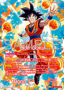 Son Goku // Son Goku, Story of a forming Wish, Expansion Deck Box Set 24: Premium 7th Anniversary Box 2024 · EX24-01