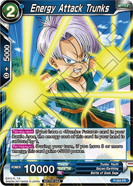 Energy Attack Trunks, Promotion Cards · P-004