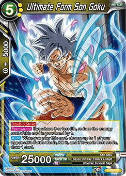 Ultimate Form Son Goku, Mythic Booster · P-059