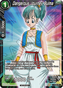 Dangerous Journey Bulma, Promotion Cards · P-083