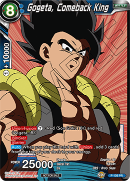 Gogeta, Comeback King, Promotion Cards · P-109