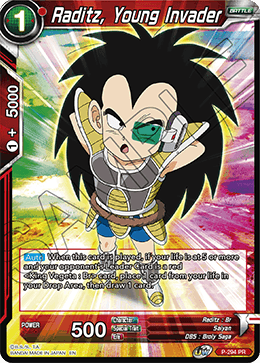 Raditz, Young Invader, Promotion Cards · P-294