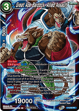 Great Ape Bardock, Allied Assault, Tournament Promotion Cards · P-318