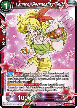 Launch, Personality Shift, Tournament Promotion Cards · P-406