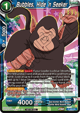 Bubbles, Hide 'n Seeker, Tournament Promotion Cards · P-408
